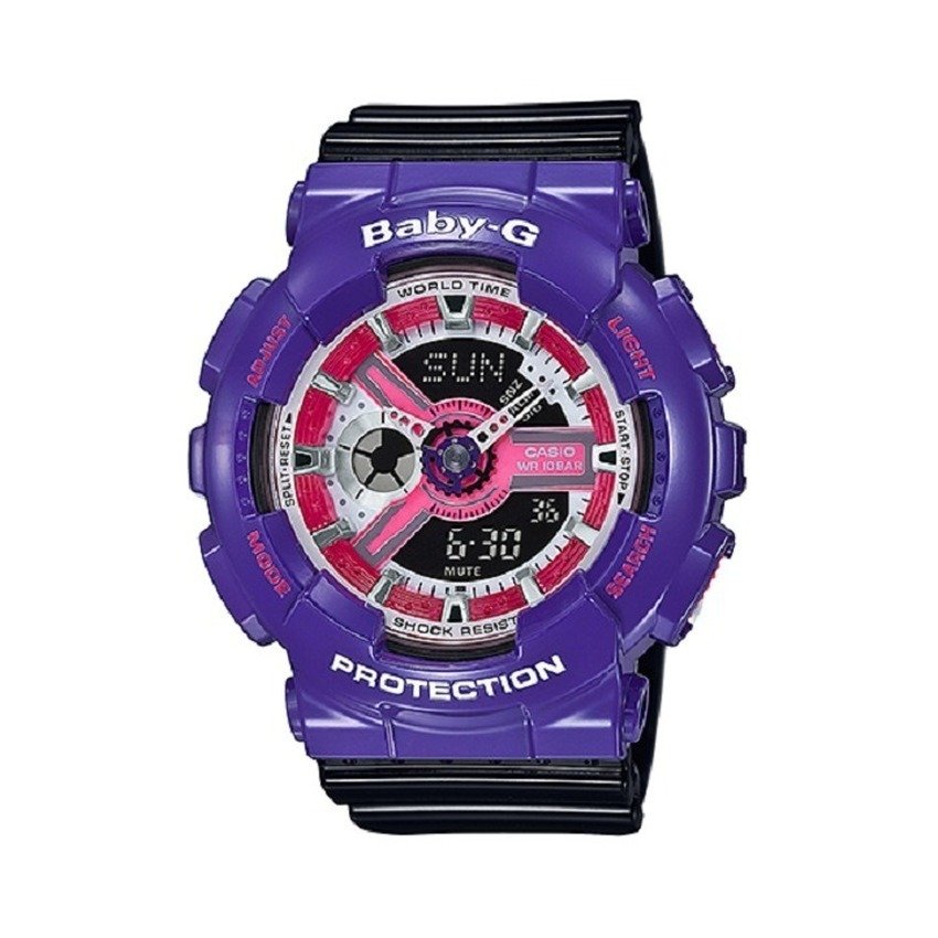 Casio Baby-G นาฬิกาข้อมือผู้หญิง สีม่วง/ดำ สายเรซิ่น รุ่น BA-110NC-6A ของแท้100% ประกันศูนย์เซ็นทรัลCMG 1 ปี Casio Baby-G นาฬิกาข้อมือผู้หญิง สีม่วง/ดำ สายเรซิ่น รุ่น BA-110NC-6A ของแท้100% ประกันศูนย์เซ็นทรัลCMG 1 ปี