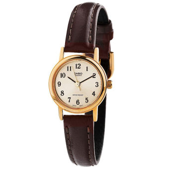Casio นาฬิกาข้อมือผู้หญิงระบบเข็ม-สีน้ำตาล-ทอง รุ่น LTP-1095Q-9B1-brown