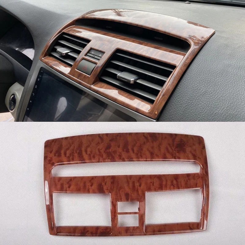 For TOYOTA Camry 2006 2011 1PC Wood ABS Car Front Center Air