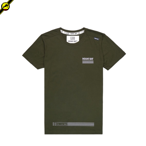 Miamibay T-shirt เสื้อยืด รุ่น Crosswalk (ผู้ชาย) แฟชั่น คอกลม ลายสกรีน ผ้าฝ้าย cotton ฟอกนุ่ม ไซส์ S M L XL