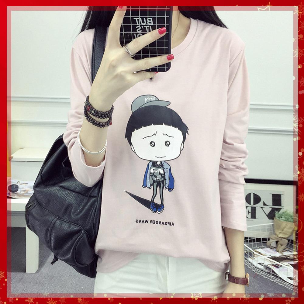 CM เสื้อยืดผู้หญิง แขนยาว ผ้าเนื้อดี ลายสวยเก๋ ชิคสุด สไตล์วัยรุ่นเกาหลี รุ่น C226 CM เสื้อยืดผู้หญิง แขนยาว ผ้าเนื้อดี ลายสวยเก๋ ชิคสุด สไตล์วัยรุ่นเกาหลี รุ่น C226