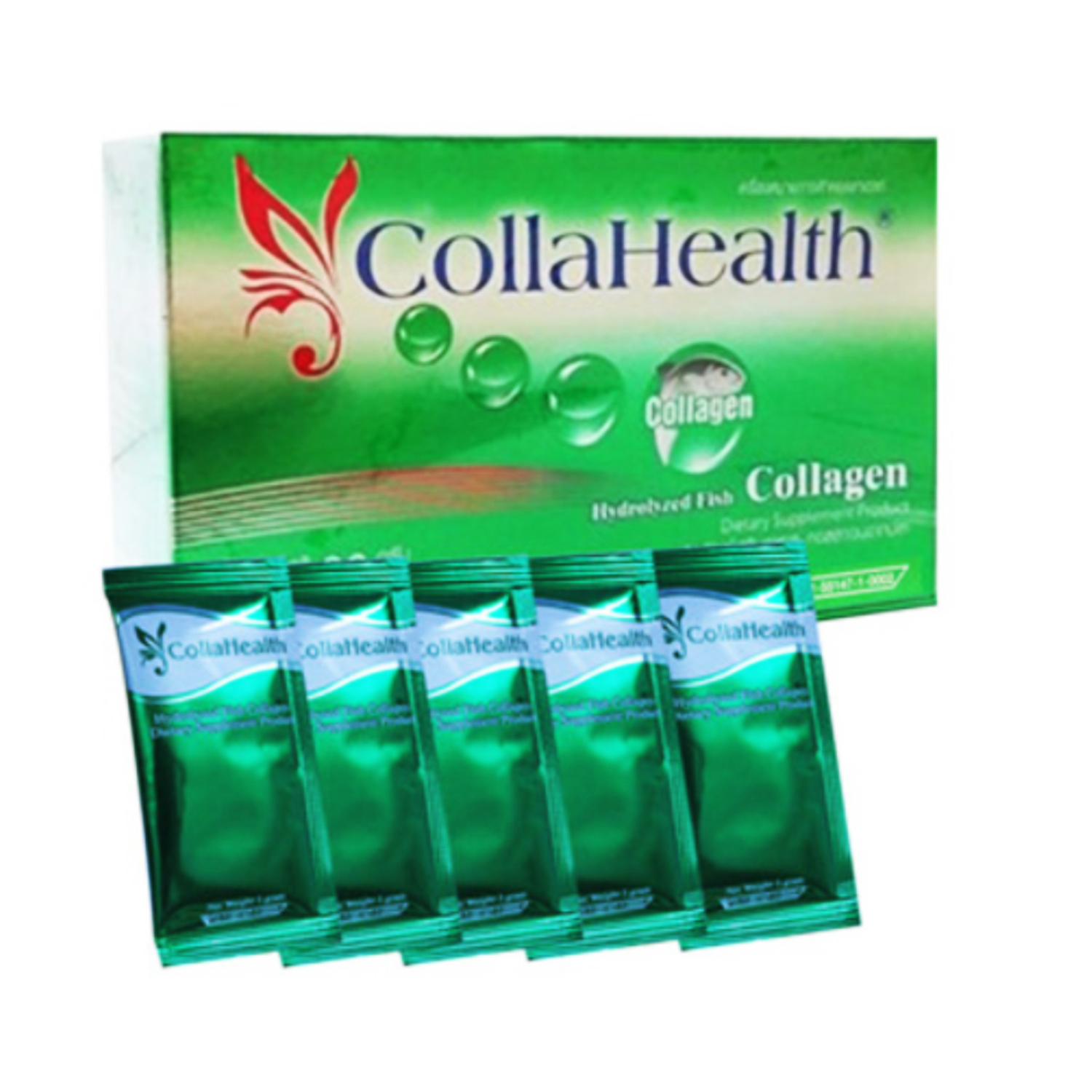 CollaHealth Collagen ขนาด30ซอง x1กล่อง คอลลาเจนบริสุทธิ์ ชนิดซอง CollaHealth Collagen ขนาด30ซอง x1กล่อง คอลลาเจนบริสุทธิ์ ชนิดซอง