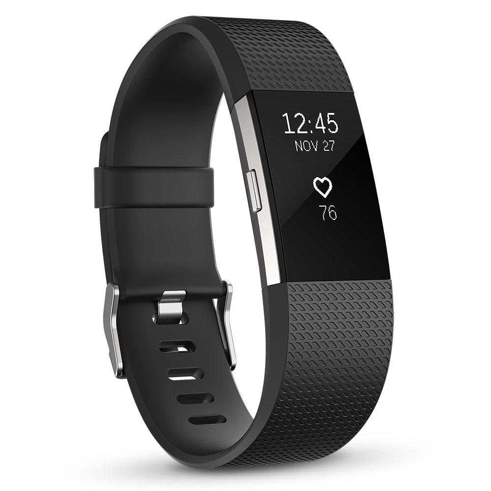 Fitbit Charge 2 Tracker Black สายรัดข้อมือเพื่อสุขภาพ อุปกรณ์ไอทีสวมใส่ สี : Black S-425570988 Fitbit Charge 2 Tracker Black สายรัดข้อมือเพื่อสุขภาพ อุปกรณ์ไอทีสวมใส่