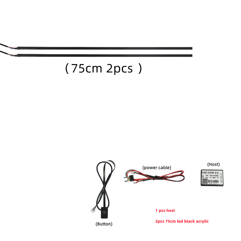 Universal 18 In 1 Dual Zone LED รถ Ambient Light RBG 64สภายในแถบอะคร