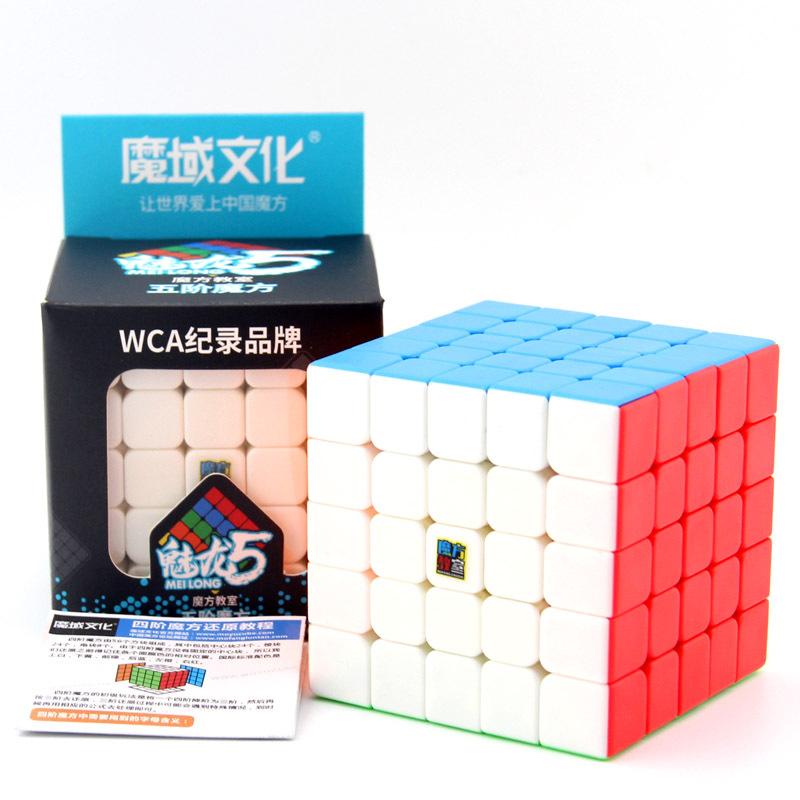 Moyu ห้องเรียน Cubing Mofangjiaoshi Mf5 ระดับ 5X5 ปริศนาลูกบาศก์สมองสติกเกอร์สว่าง - นานาชาติ Moyu ห้องเรียน Cubing Mofangjiaoshi Mf5 ระดับ 5X5 ปริศนาลูกบาศก์สมองสติกเกอร์สว่าง - นานาชาติ