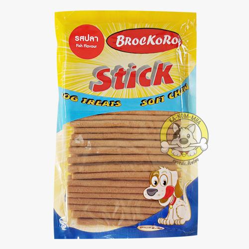 Brockoro สติ๊ก ไก่เส้นนิ่ม รสปลา แพค 500 กรัม