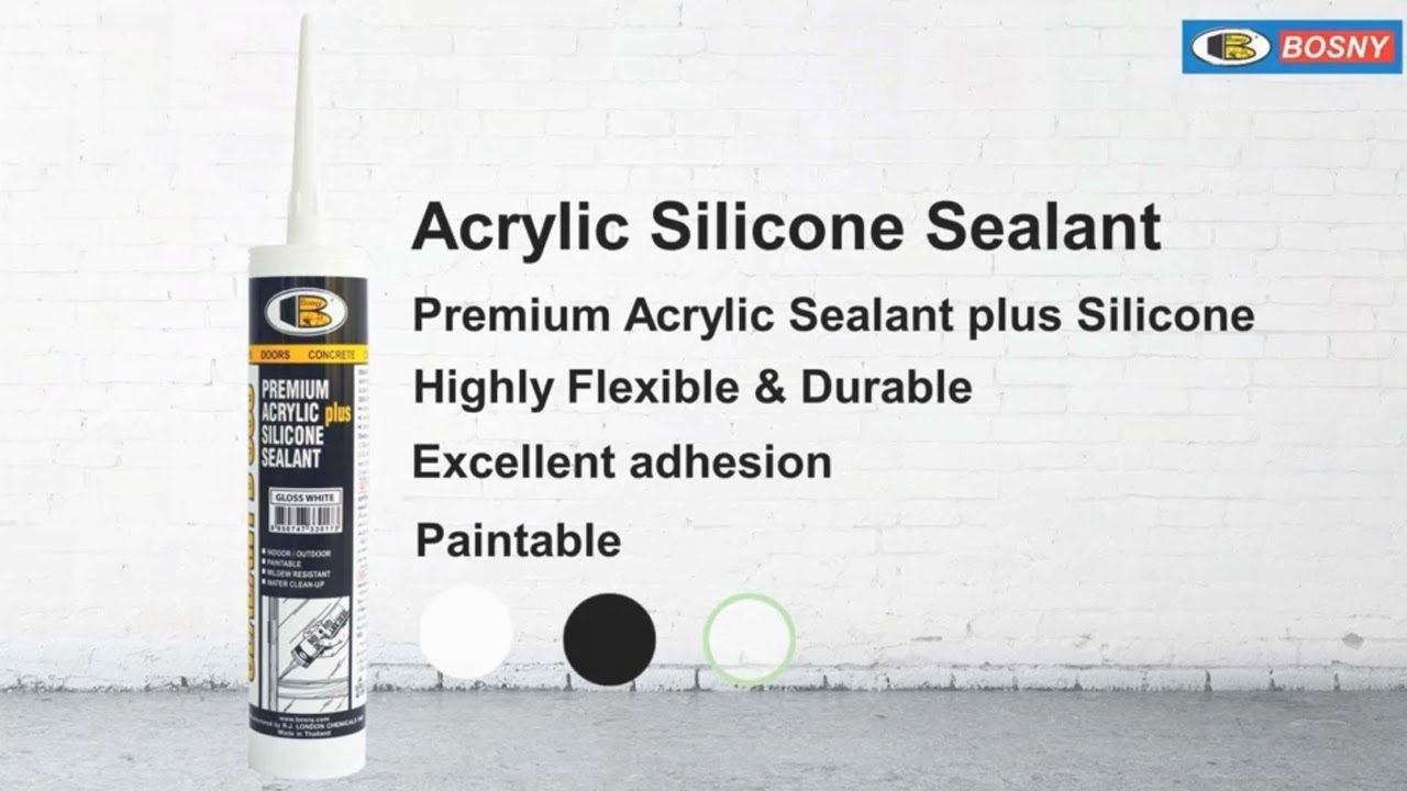 Bosny Premium Acrylic Silicone Sealant B