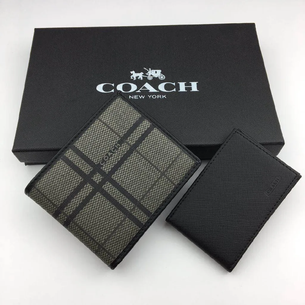กระเป๋าสตางค์ Coach แท้ F74699 กระเป๋าสตางค์ผู้ชาย คลัทช์แฟชั่น กระเป๋าสุภาพสตรี แพ็คเกจการ์ด ผู้ถือบัตร กระเป๋า