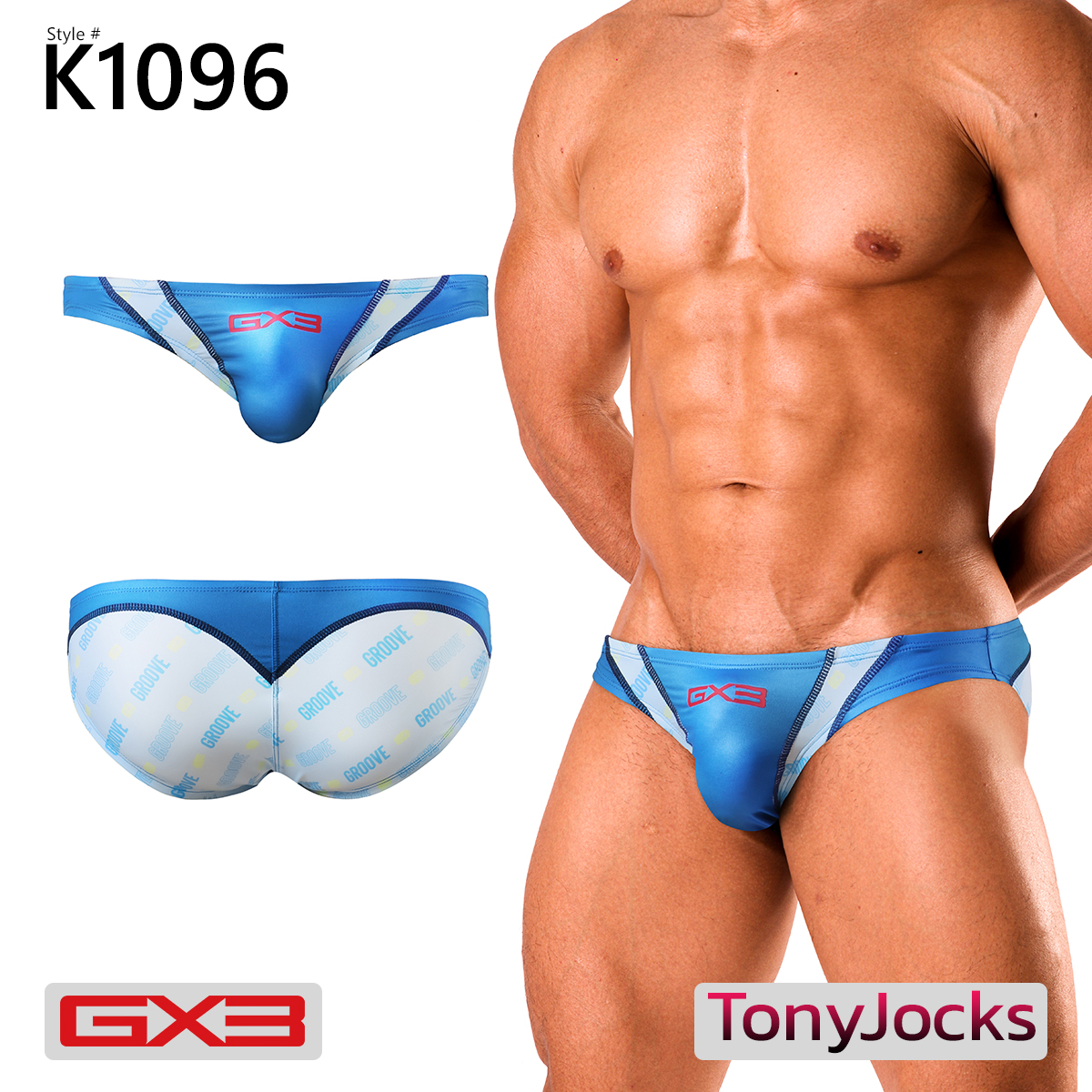 กางเกงในชาย GX3 Underwear First Class T BACK G String Bikini By