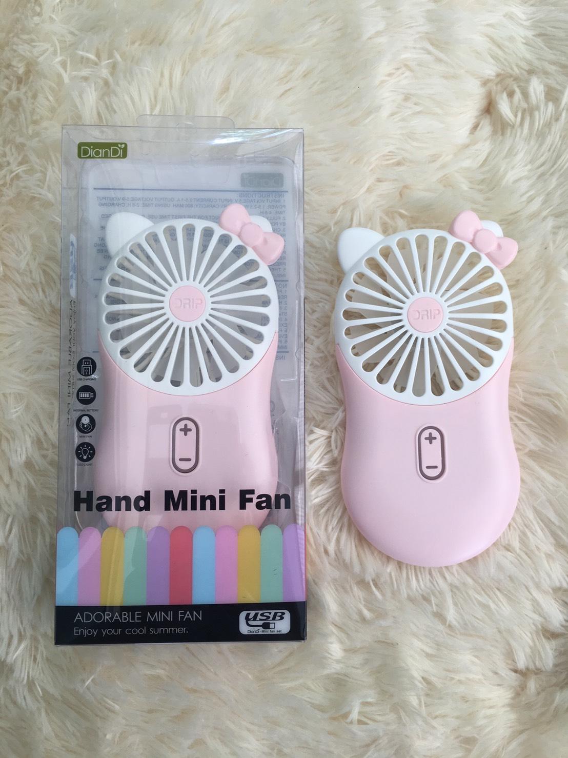 พัดลมพกพา พัดลมคิตตี้ ถือได้ ลมแรง เย็นสบาย สีพาสเทล น่ารัก พัดลมมือถือ ชาร์จได้ USB พัดลมพกพา พัดลมคิตตี้ ถือได้ ลมแรง เย็นสบาย สีพาสเทล น่ารัก พัดลมมือถือ ชาร์จได้ USB