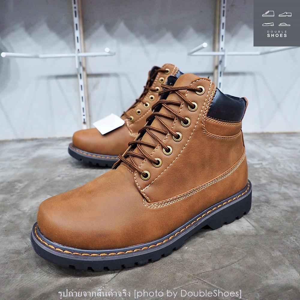 รองเท้าหนังหุ้มข้อ ทรงทิมเบอร์แลนด์ ยี่ห้อ CSB รุ่น CM912 สีน้ำตาล ไซส์ 39-45