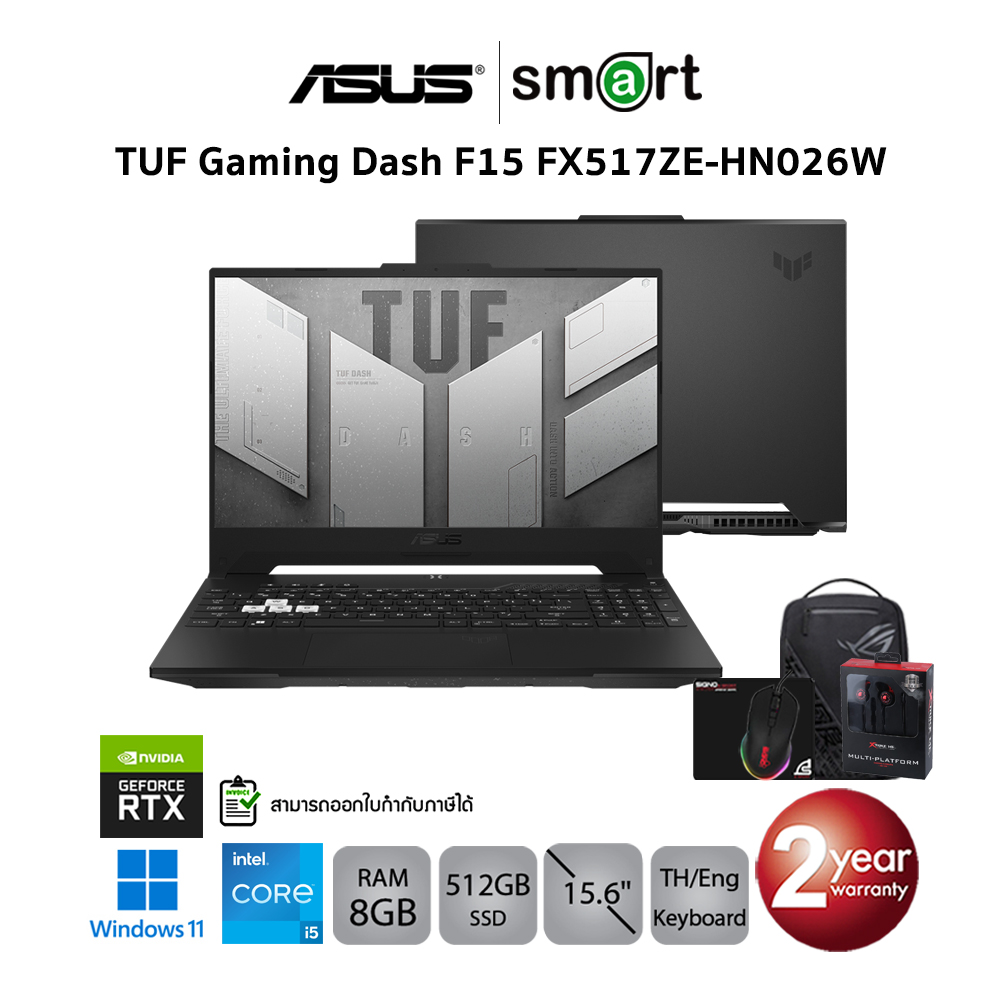 Asus TUF Gaming Dash F15 FX517ZE HN026W I5 12450H RTX3050Ti 8GB 512GB