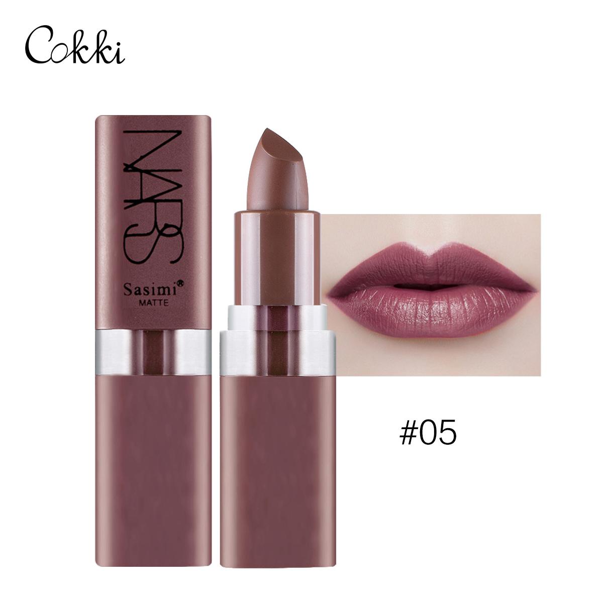 Sasimi S1033 สีถั่วแดง สีฟักทอง สีส้ม สีติดทน ลิปสติกสีแมต Moisturizering Matte Lipstick For Lips Waterproof Long Lasting Nourishing Lipstick-CokkiCosmetic Sasimi S1033 สีถั่วแดง สีฟักทอง สีส้ม สีติดทน ลิปสติกสีแมต Moisturizering Matte Lipstick For Lips Waterproof Long Lasting Nourishing Lipstick-CokkiCosmetic