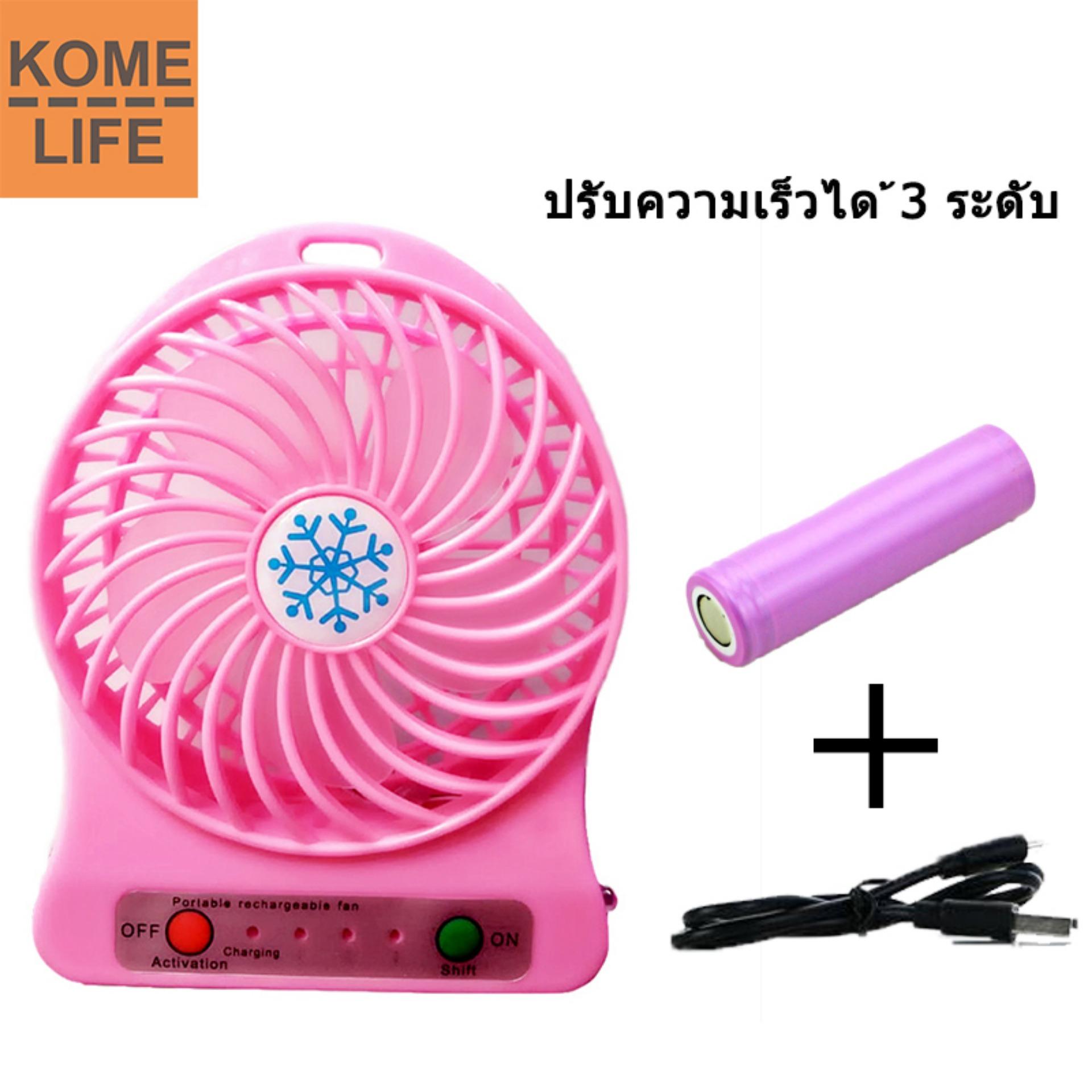 KOME LIFE พัดลม มินิ แบบพกพา ปรับได้ 3 ระดับ แบบชาร์จไฟ LEDตั้งโต๊ะ จิ๋วแต่แจ๋ว Mini Usb Fanพัดลมตั้งโต๊ะ KOME LIFE พัดลม มินิ แบบพกพา ปรับได้ 3 ระดับ แบบชาร์จไฟ LEDตั้งโต๊ะ จิ๋วแต่แจ๋ว Mini Usb Fanพัดลมตั้งโต๊ะ