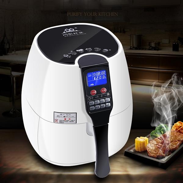 JOWSUA หม้อทอดไร้น้ำมัน เอนกประสงค์ ระบบดิจิตอล Air Fryer (สีขาว)