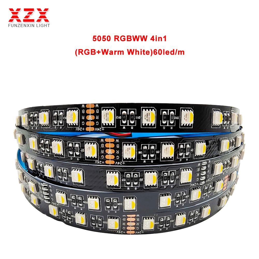 5M 2835 5050 RGB CCT 5 Colors In 1 Chip Luces Led Strip Light 4in1 RGBW