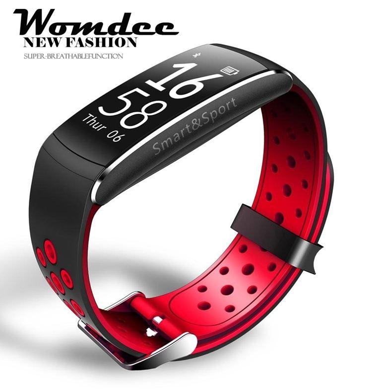 Womdee สายรัดข้อมือฟิตเนส, Tracker กิจกรรมเครื่องวัดชีพจรสมาร์ทวอท์ชพร้อมการตรวจสอบการนอนหลับ, IP68 กันน้ำเครื่องนับก้าวสำหรับ IOS/Android สมาร์ทโฟน - INTL