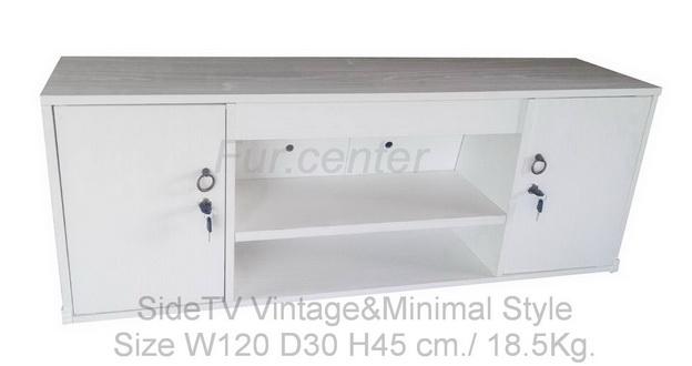 ชั้นวางทีวี_ตู้วางทีวี รุ่น SideTVมินิมอลสไตล์ Minimal style sideTV(ขนาด120x30x45cm.) สินค้าประกอบส่งเป็นตัวพร้อมใช้ได้เลยทันที