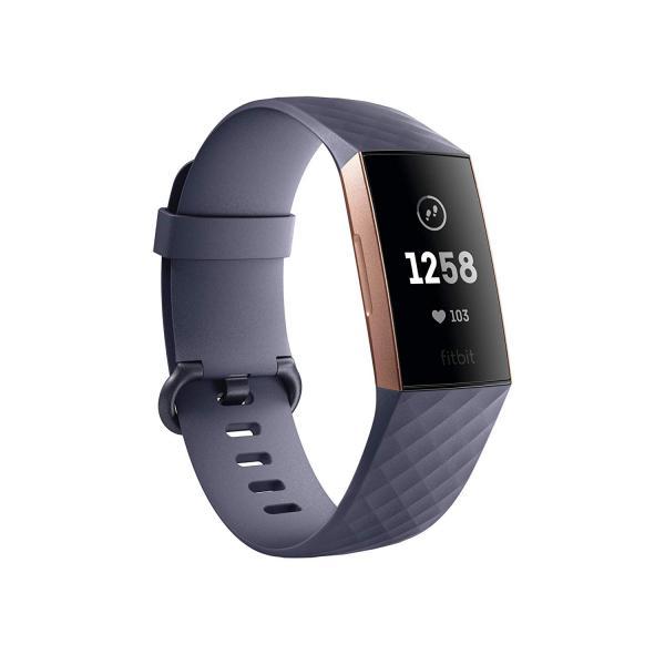 Charge 3 (NFC), สี Rose Gold/Blue Grey นาฬิกา เพื่อสุขภาพ ประกันศูนย์ 1 ปี Charge 3 (NFC), สี Rose Gold/Blue Grey นาฬิกา เพื่อสุขภาพ ประกันศูนย์ 1 ปี