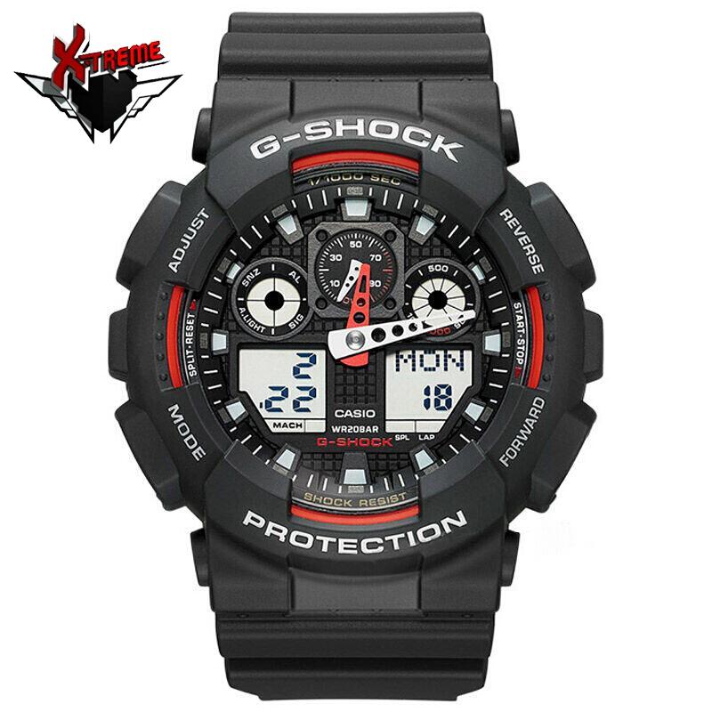Casio g-shock นาฬิกาข้อมือ รุ่น GA-100-1A1/GA-100-1A2/GA-100-1A4(สีดำ)
