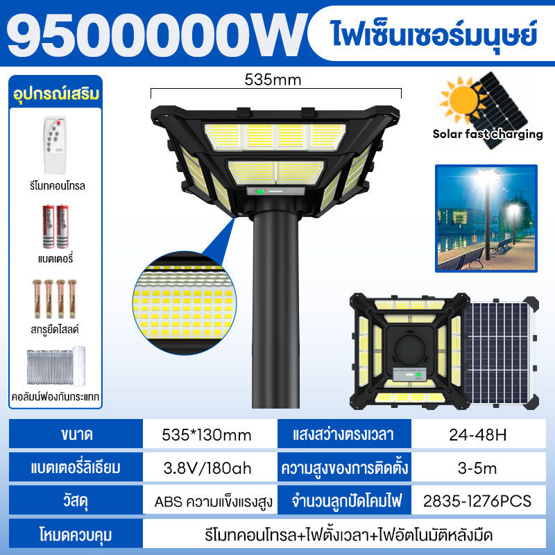 ซอ 1แถม 1ไฟโซลาเซลล ไฟUFO ไฟโซลาเซลถนน solar light outdoor ไฟถนน