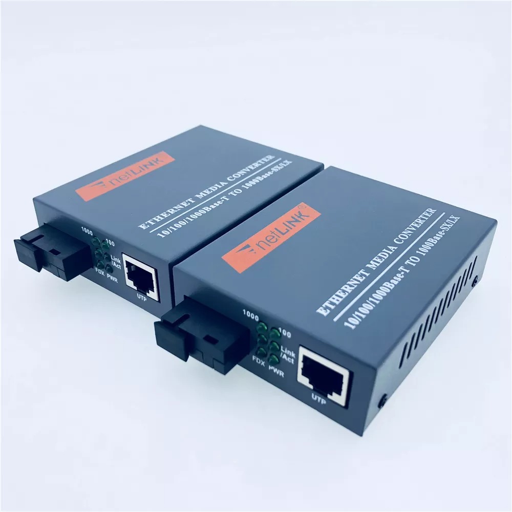 NetLINK Gigabit Media Converter HTB GS 03 AB Fiber Optic 20KM Single