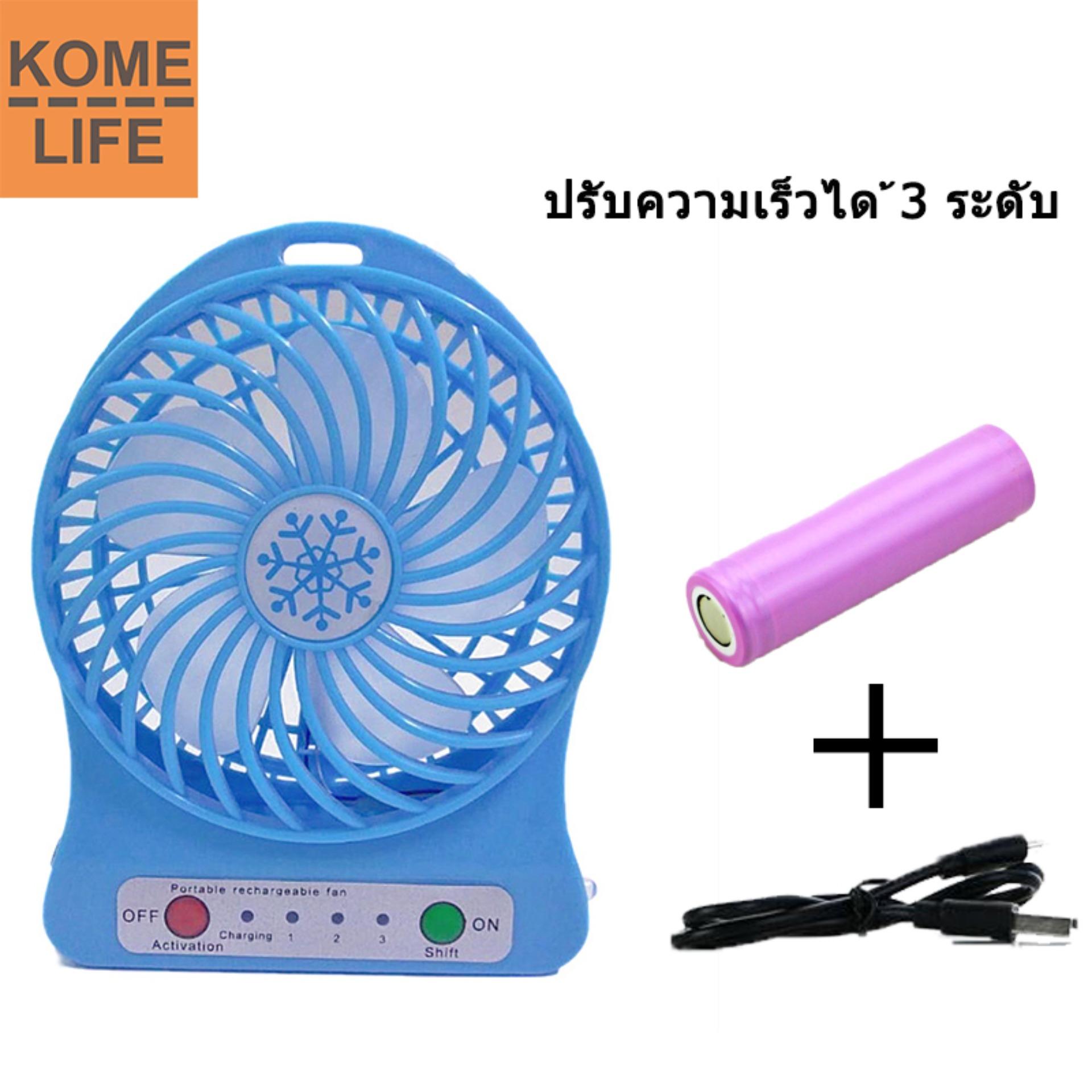 KOME LIFE พัดลม มินิ แบบพกพา ปรับได้ 3 ระดับ แบบชาร์จไฟ LEDตั้งโต๊ะ จิ๋วแต่แจ๋ว Mini Usb Fanพัดลมตั้งโต๊ะ KOME LIFE พัดลม มินิ แบบพกพา ปรับได้ 3 ระดับ แบบชาร์จไฟ LEDตั้งโต๊ะ จิ๋วแต่แจ๋ว Mini Usb Fanพัดลมตั้งโต๊ะ