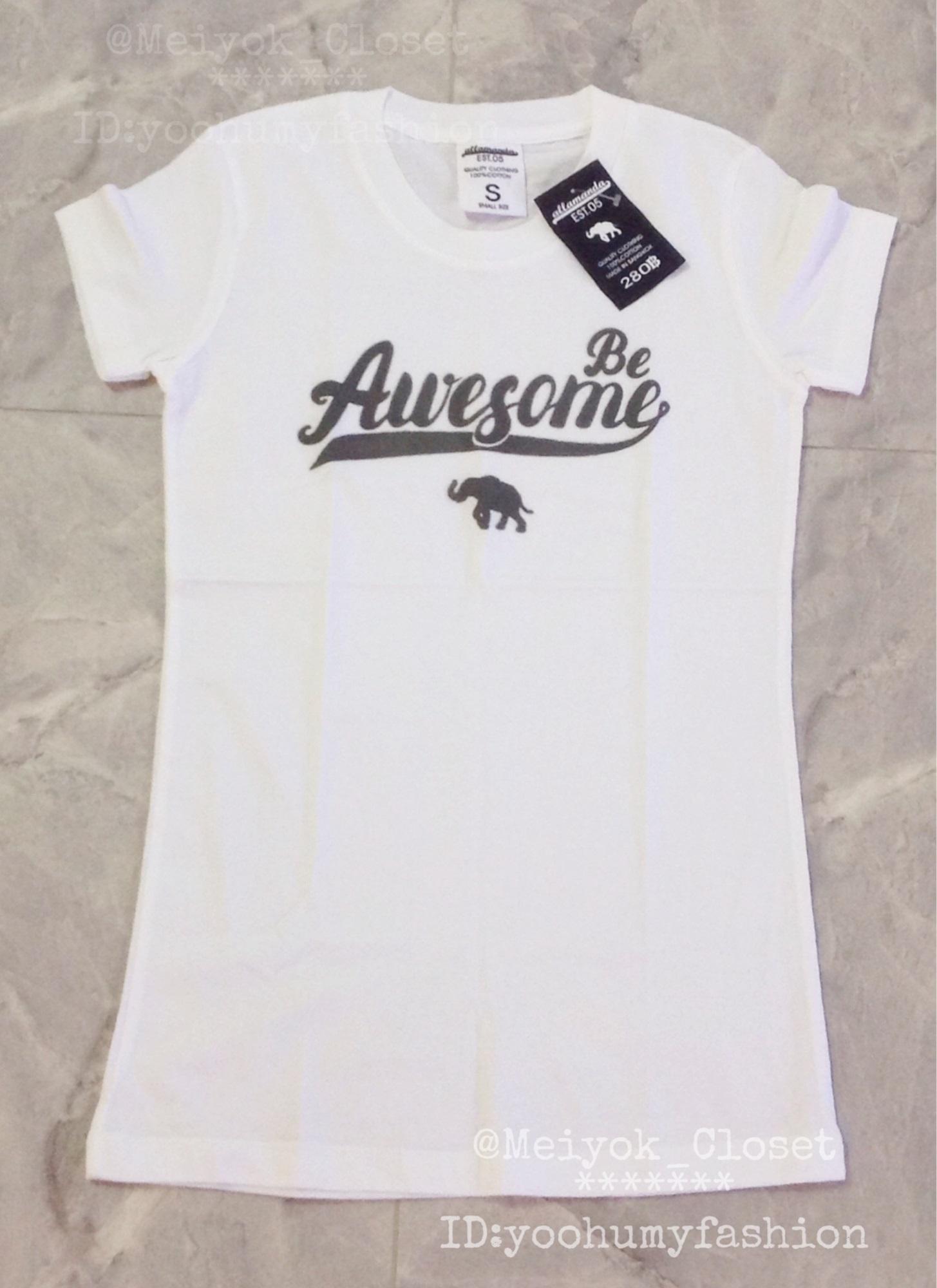 เสื้อยือ Allamanda เสื้อยืดคอกลม เสื้อยืดเข้ารูป เสื้อแฟชั่นแต่งสกรีน