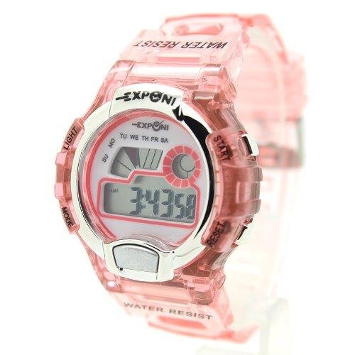 EXPONI Watch นาฬิกาข้อมือผู้หญิงและเด็ก สายยาง ระบบ Digital EX-A6