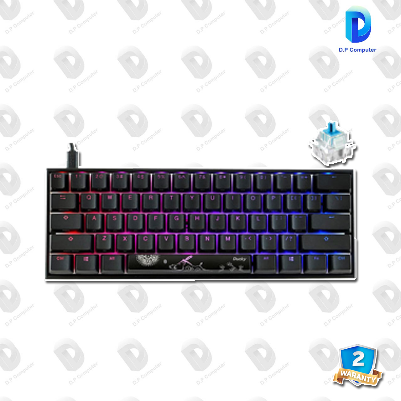 Keyboard Ducky One Mini Rgb Cherry Mx Blue Rgb Led