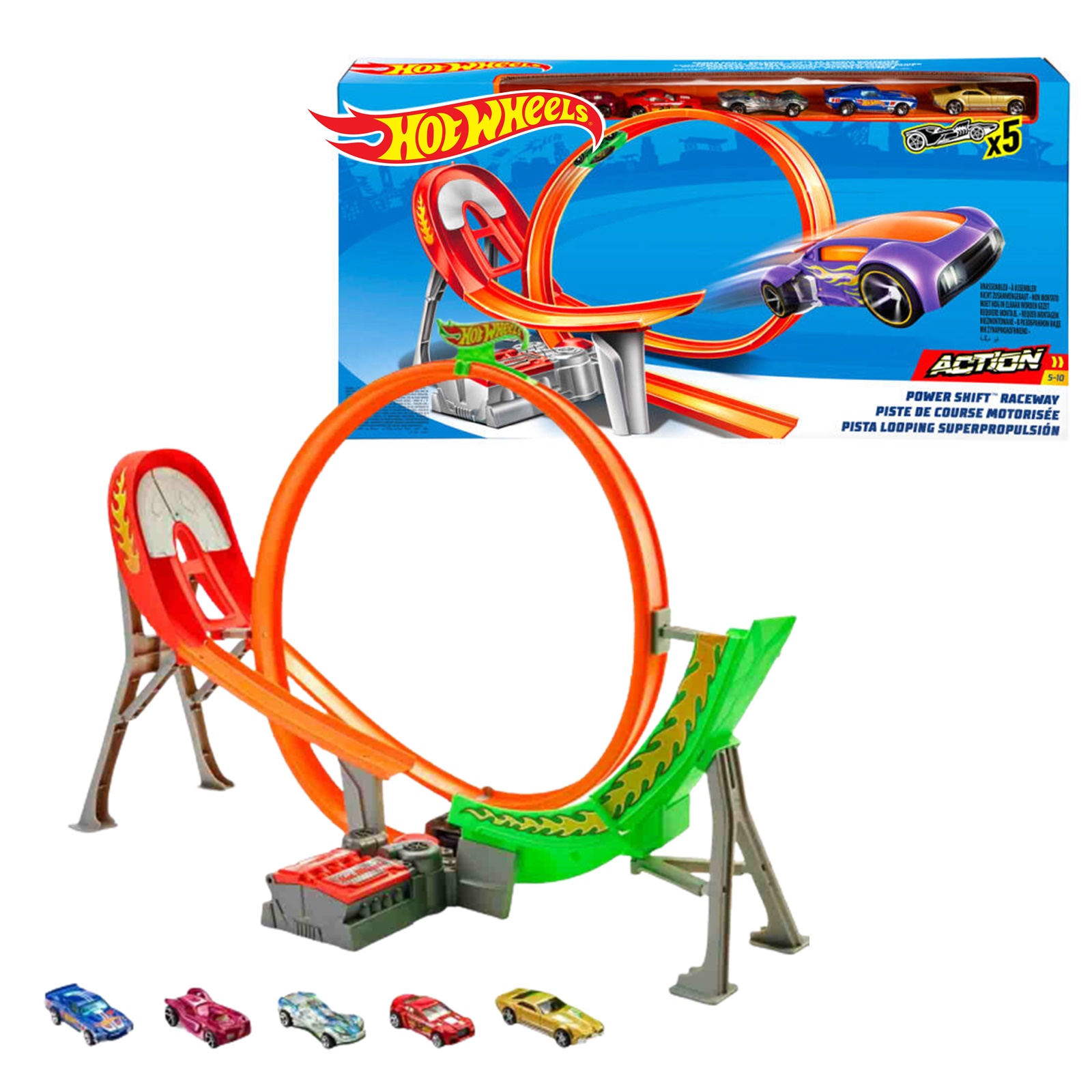 Hot Wheels Roll Out Raceway track Set ชดรางรถ HOTWHEELS ราง เลน พบ