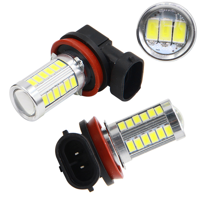 Shine 2Pcs Car H8 H11 LED 9005 9006 5630 33SMD Fog Lamp Daytime Running