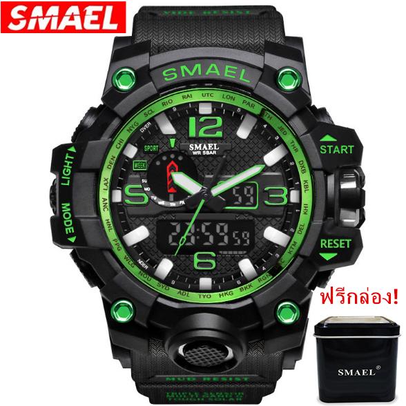 SMAEL รุ่น 1545 นาฬิกาข้อมือ นาฬิกาแฟชั่น ผู้ชาย สีเงิน Watch Waterproof Fashion Watch Men Sport Analog Quartz-Watch Dual Display LED Digital Electronic Watches relogio SMAEL รุ่น 1545 นาฬิกาข้อมือ นาฬิกาแฟชั่น ผู้ชาย สีเงิน Watch Waterproof Fashion Watch Men Sport Analog Quartz-Watch Dual Display LED Digital Electronic Watches relogio