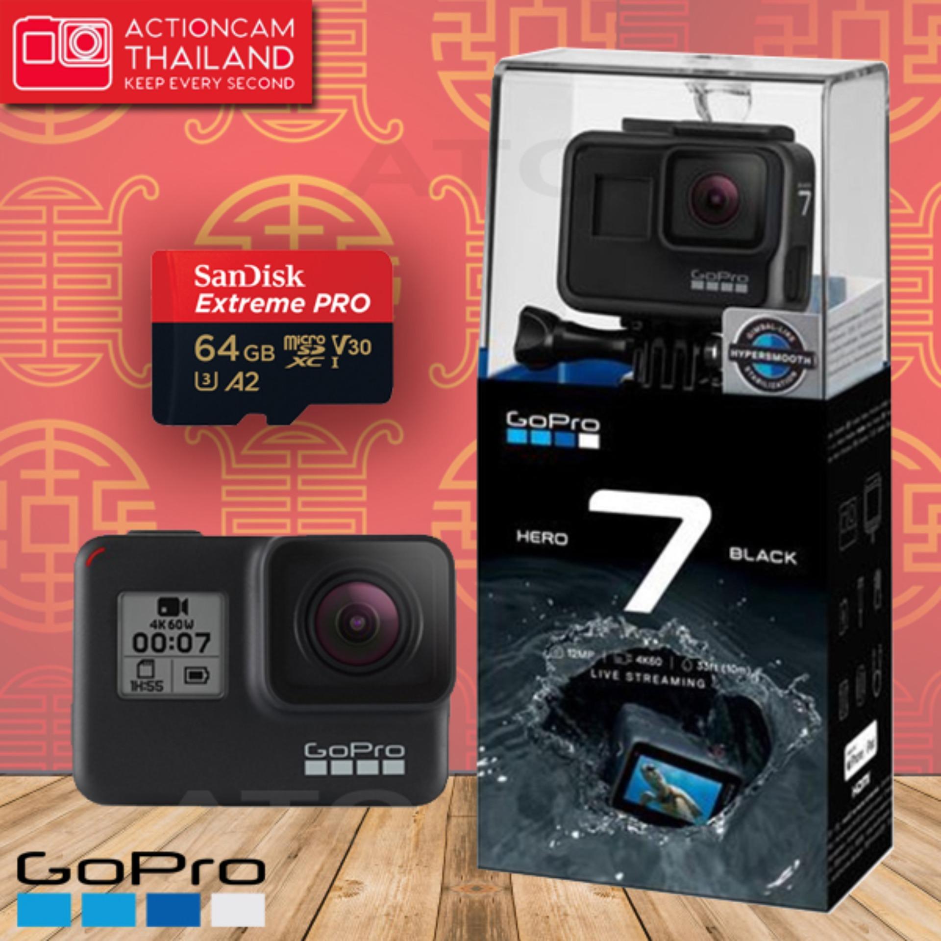 ราคา GoPro HERO 7 Black ประกนศนยไทย1ป 4K 60 FPS กนสน