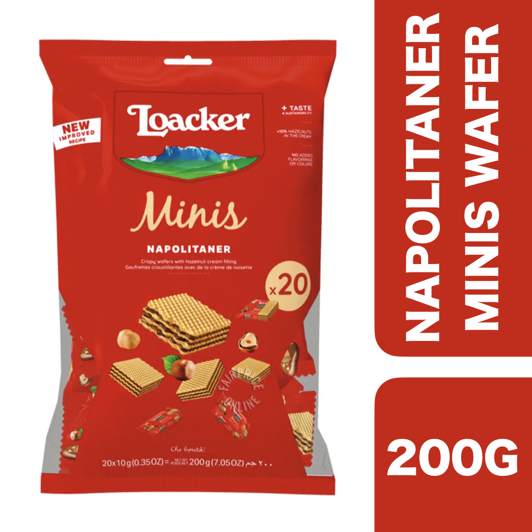 Loacker Wafer Minis Napolitaner Hazelnut G