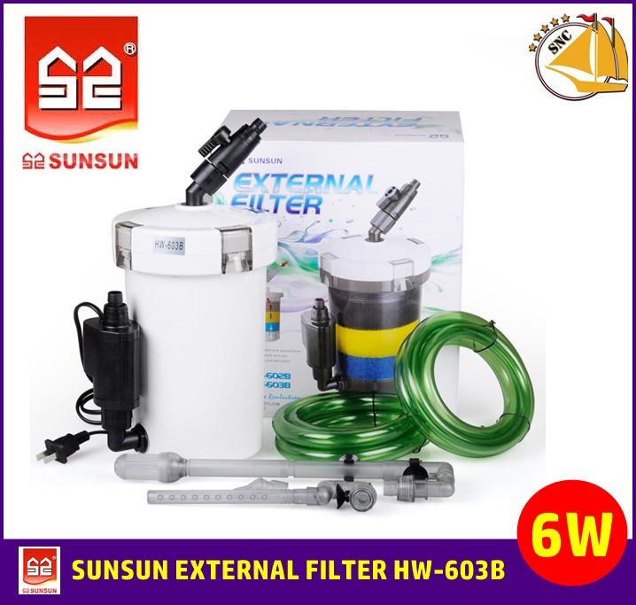 SUNSUN HW-603B กรองนอกตู้ สำหรับตู้ปลาขนาด 14-24 นิ้ว HW603B