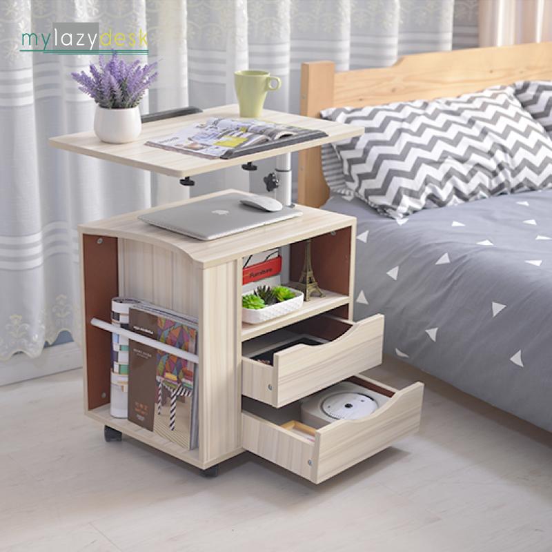 Mylazydesk ตู้ข้างเตียง (รุ่นCT-1 สีไม้อ่อน65cm)โต๊ะข้างเตียง โต๊ะวางโน๊ตบุ๊ค โต๊ะวางคอมพิวเตอร์ โต๊ะทำงาน โต๊ะอ่านหนังสือ โต๊ะเขียนหนังสือ ตู้หัวเตียง ที่วางโน๊ตบุ๊ค แท่นวางโน๊ตบุ๊ค bedside tables laptop stand overbed table nightstand computer desk Mylazydesk ตู้ข้างเตียง (รุ่นCT-1 สีไม้อ่อน65cm)โต๊ะข้างเตียง โต๊ะวางโน๊ตบุ๊ค โต๊ะวางคอมพิวเตอร์ โต๊ะทำงาน โต๊ะอ่านหนังสือ โต๊ะเขียนหนังสือ ตู้หัวเตียง ที่วางโน๊ตบุ๊ค แท่นวางโน๊ตบุ๊ค bedside tables laptop stand overbed table nightstand computer desk
