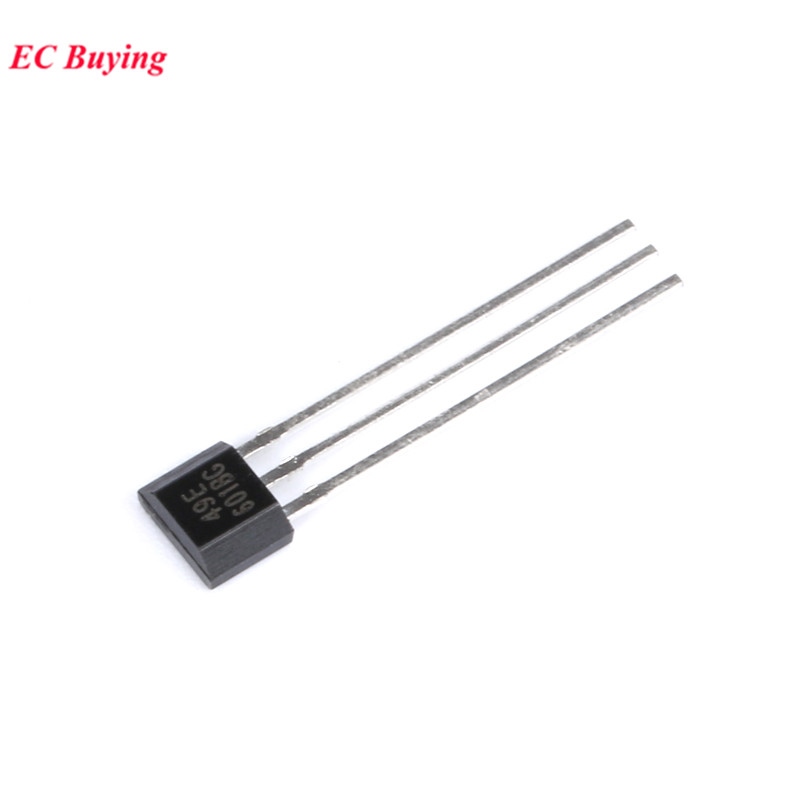 100pcs 49E Hall Element OH49E SS49E Hall Effect Sensor Linear Switch