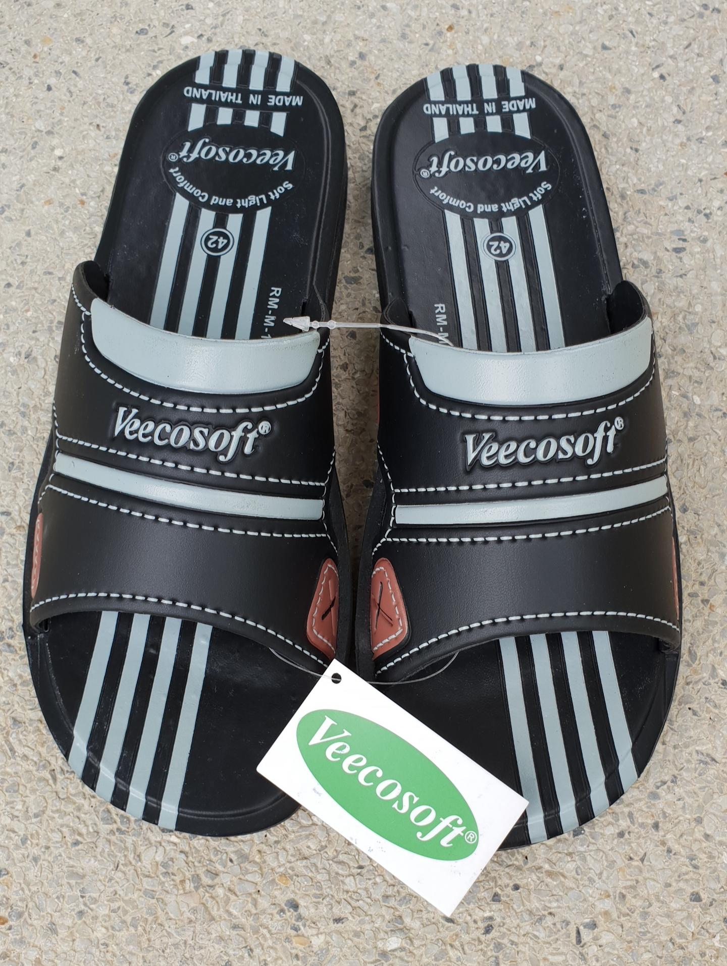 รองเท้าแตะชาย รองเท้าแตะ Veeco Soft รุ่น RM-M-11 สีดำ
