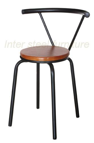 Inter Steel เก้าอี้เหล็ก เก้าอี้ไซส์มินิ เก้าอี้มีพนักพิง รุ่น Dimond โครงดำ - เบาะสีแดง Inter Steel เก้าอี้เหล็ก เก้าอี้ไซส์มินิ เก้าอี้มีพนักพิง รุ่น Dimond โครงดำ - เบาะสีแดง