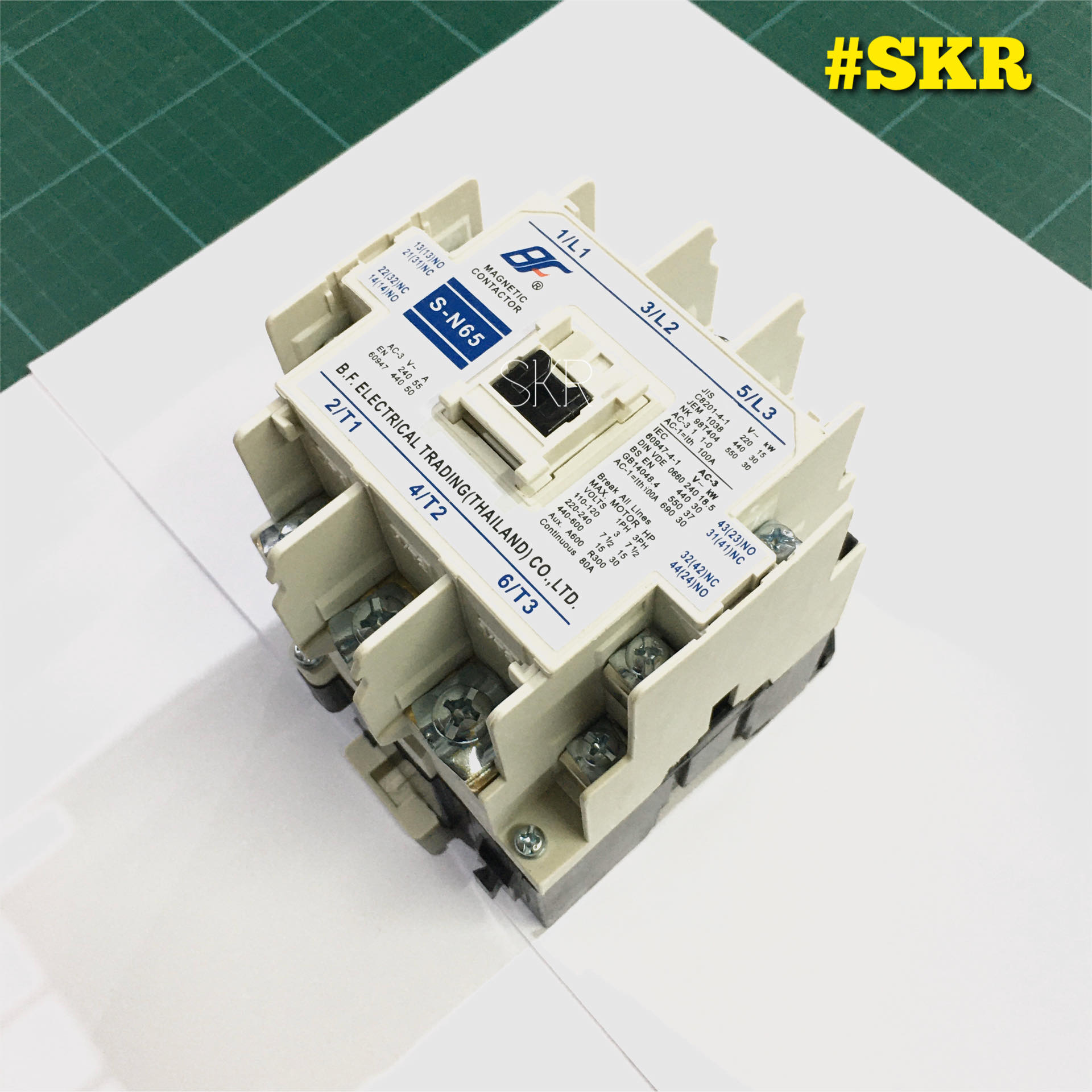 แมกเนตก SN 65 220V 380V ยหอ BF MAGNETIC CONTACTOR ม มอก จดสง