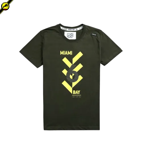 Miamibay T-shirt เสื้อยืด รุ่น Downhill แฟชั่น คอกลม ลายสกรีน ผ้าฝ้าย cotton ฟอกนุ่ม ไซส์ S M L XL