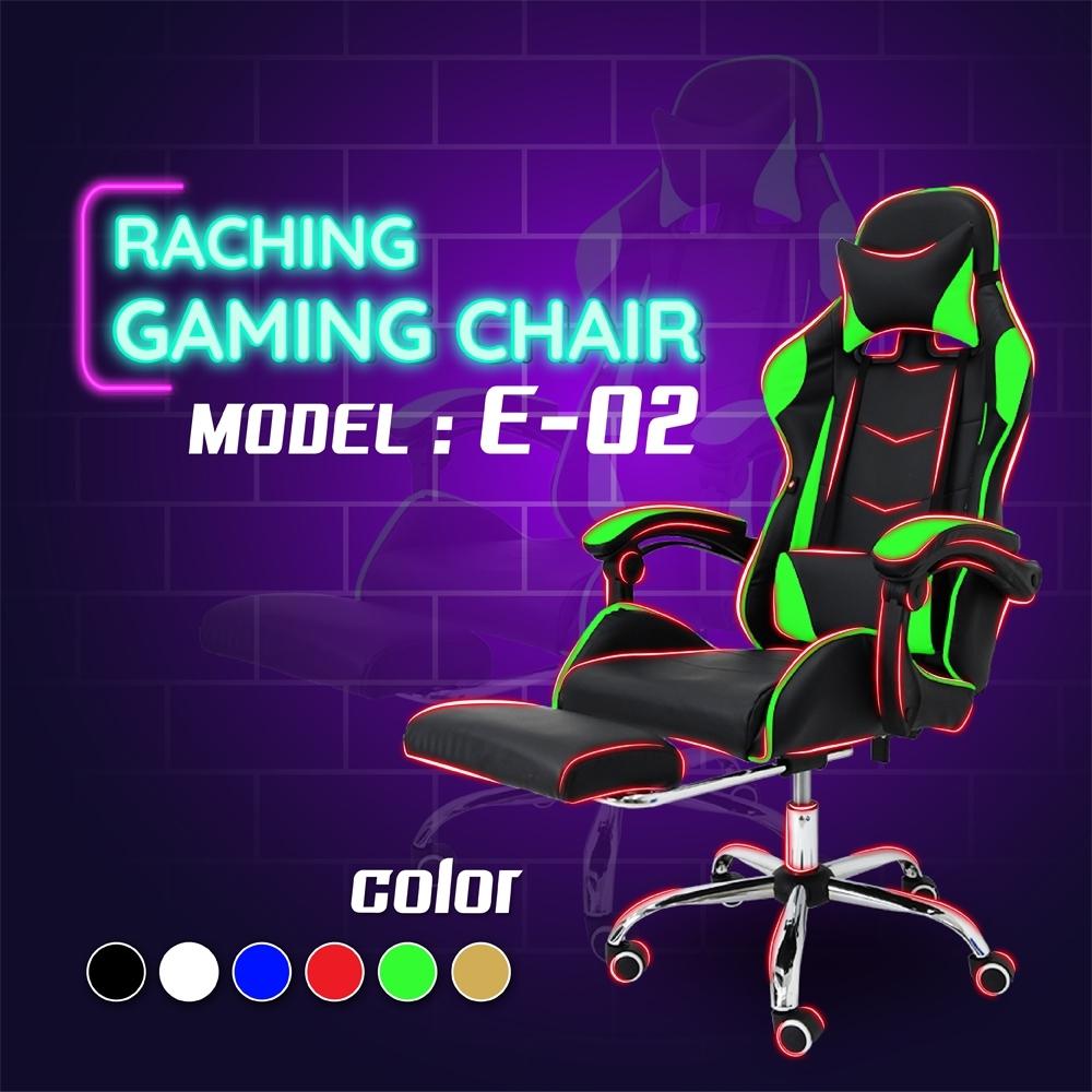 Gamer Furniture เก้าอี้คอมพิวเตอร์ เก้าอี้เล่นเกมส์ Gaming Chair รุ่น E-02