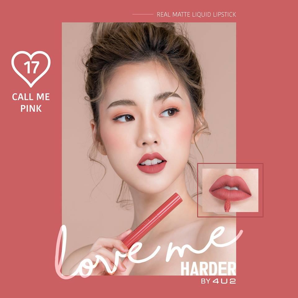 พร้อมส่ง!!ใหม่ล่าสุด 17สี 4U2 Love me Harder Real Matte Liquid Lipstick 4U2 Real Matte พร้อมส่ง!!ใหม่ล่าสุด 17สี 4U2 Love me Harder Real Matte Liquid Lipstick 4U2 Real Matte
