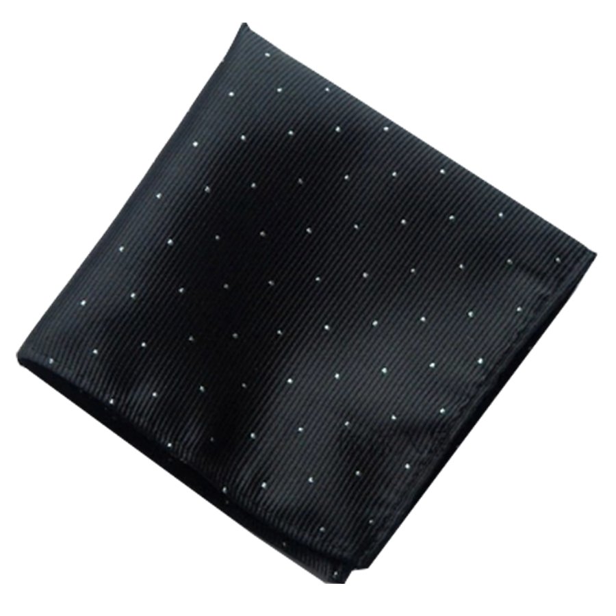 GadgetZ ผ้าเช็ดหน้าสูท สีดำ Pocket Handkerchief รุ่น H101