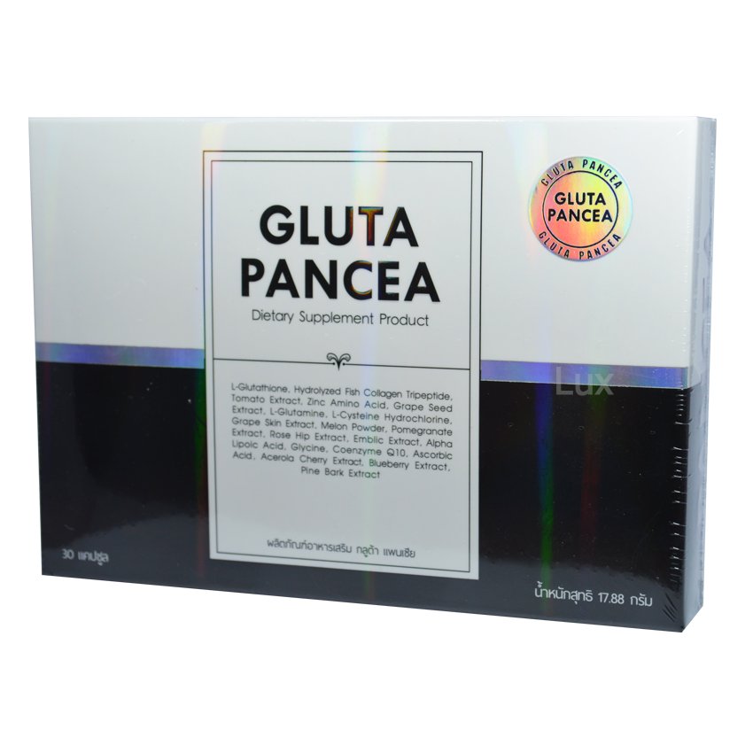 Gluta Pancea กลูต้า แพนเซีย กลูต้าเร่งผิวขาว ดื้อยาก็เห็นผล บรรจุ 30 แคปซูล (1 กล่อง)