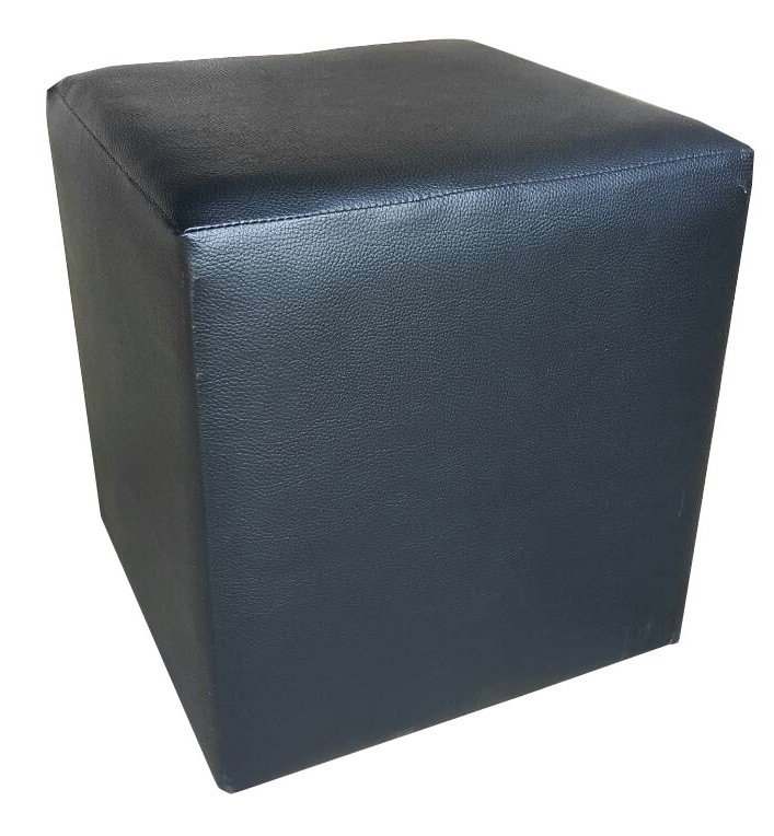 Inter Steel เก้าอี้สตูล1ที่นั่ง(โครงสร้างเป็นเหล็กแข็งแร็ง) รุ่น Stool-1 ผ้าหนังเทียม - สีดำ