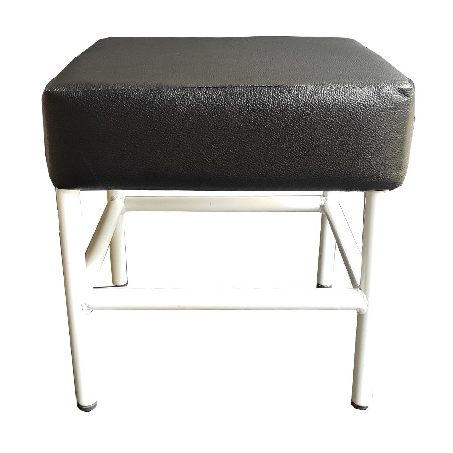 Inter Steel เก้าอี้นั่ง เบาะสตูลเตี้ย รุ่น Stool-S (สีขาว/ดำ) Inter Steel เก้าอี้นั่ง เบาะสตูลเตี้ย รุ่น Stool-S (สีขาว/ดำ)