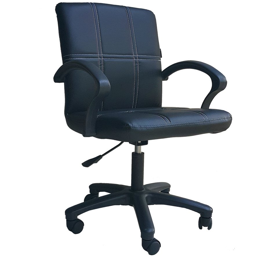 Inter Steel เก้าอี้สำนักงาน ระบบโช๊คแก็ส หลังพิงซวิง รุ่น Office Chair03 ( เบาะหนังสีดำ/ชมพู ) Inter Steel เก้าอี้สำนักงาน ระบบโช๊คแก็ส หลังพิงซวิง รุ่น Office Chair03 ( เบาะหนังสีดำ/ชมพู )