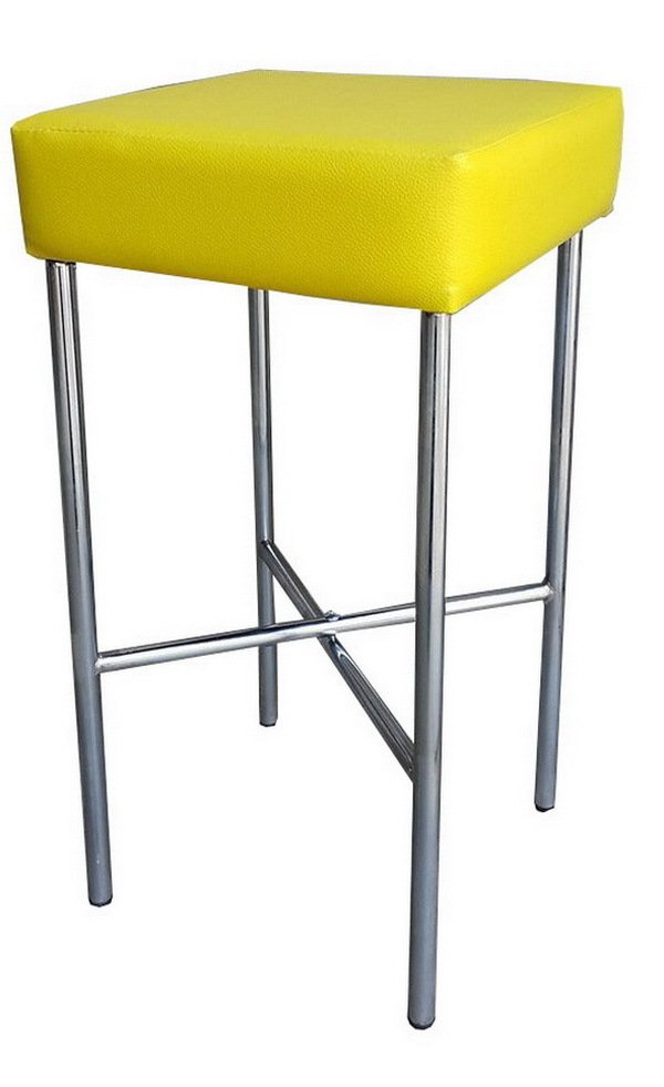Inter Steel เก้าอี้บาร์ สตูลบาร์สูง รุ่น Stool HF - สีโครเมี่ยม / เหลือง Inter Steel เก้าอี้บาร์ สตูลบาร์สูง รุ่น Stool HF - สีโครเมี่ยม / เหลือง